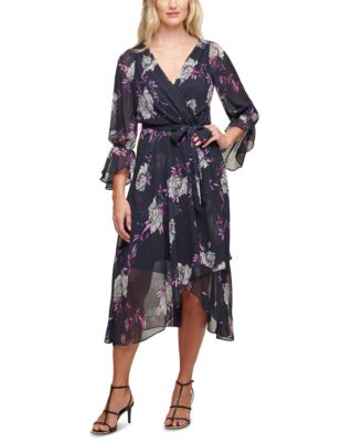 DKNY Floral-Print Midi Dress ☀ Reviews ...